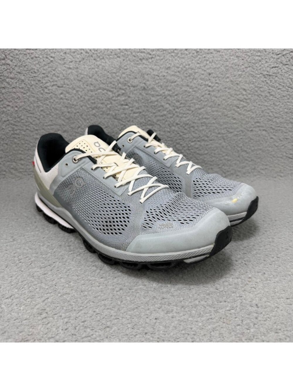 On Cloudsurfer 5 Men 14 Shoes Glacier Grey Black Running Cloud Athletic Sneakers